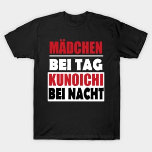 Kunoichi Karate Ninja Sport Lustig Mädchen Sprüche T-Shirt